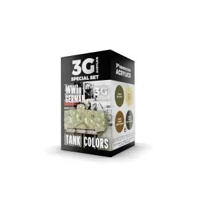 Promozione Esclusiva AK INTERACTIVE SET acrylic paint 3rd Generation 17mL - WWI GERMAN TANK COLORS