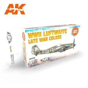 AK INTERACTIVE SET acrylic paint 3rd Generation 17mL - WWII Luftwaffe Late War Colors Quantità Limitata