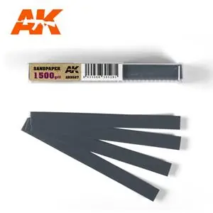 AK INTERACTIVE Wet Sandpaper 1500 grit x 50 units Must-Have