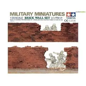 TAMIYA 1 35 Ziegelsteinmauer / Brick Wall Set Promo Stagionale