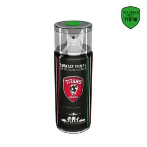 Più Venduto TITANS HOBBY EMERALD GREEN MATT PRIMER - 400ml Spray for Plastic, Metal & Resin
