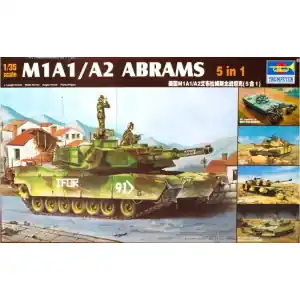 TRUMPETER 1 35 M1A1/A2 Abrams (5 in 1) Pagamento Sicuro
