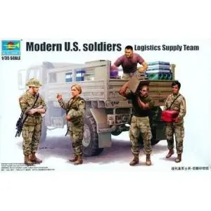 Offerta Lampo TRUMPETER 1 35 modern US Soldiers - Logistics Supply