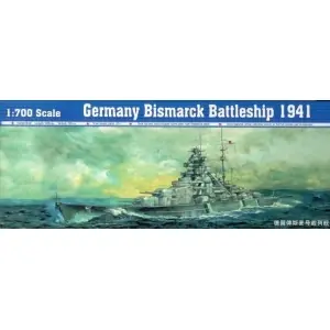 TRUMPETER 1 700 Bismarck Battleship 1941 Ultime Pezzi