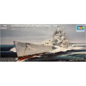 Solo Oggi TRUMPETER 1 700 German Cruiser Admiral Hipper 1940 1 700