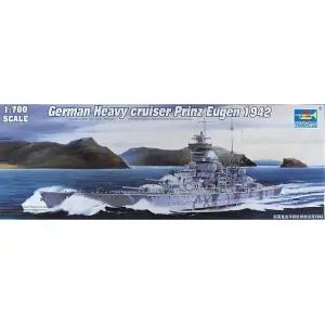 TRUMPETER 1 700 German cruiser Prinz Eugen 1942 1 700 Nuova Collezione