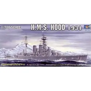 TRUMPETER 1 700 HMS HOOD 1931 Offerta Del Giorno