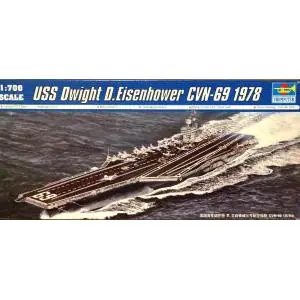TRUMPETER 1 700 USS Dwight D.Eisenhower CVN-69 1978 Popolare