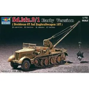 TRUMPETER 1 72 Drehkran 6t auf Zugkraftwagen 18t (Sd.kfz.9/1 Earl Spedizione Espresso