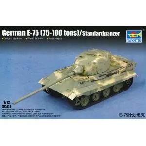 Consegna Rapida TRUMPETER 1 72 German E-75 (75-100 tons)/Standardpanzer