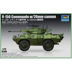 TRUMPETER 1 72 V-150 Commando w/20mm cannon Affare