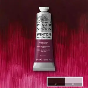 Popolare WINSOR & NEWTON WINTON OIL COLOUR 37ML - QUINACRIDONE DEEP PINK