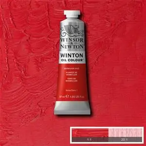 WINSOR & NEWTON WINTON OIL COLOUR 37ML - VERMILION HUE Offerta Speciale
