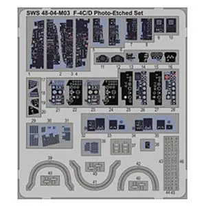 Offerta Speciale Zoukei-mura F-4C/D Photo-Etched Set; scale 1/48