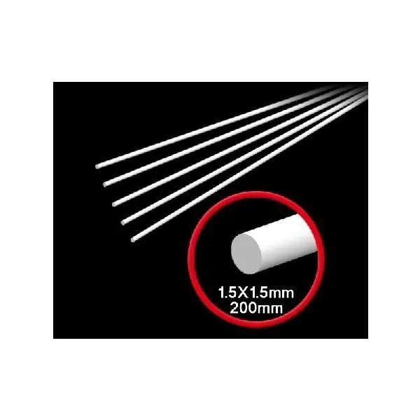 Quantità Limitata PLASTIC BEAMS 1.5MM ROUND