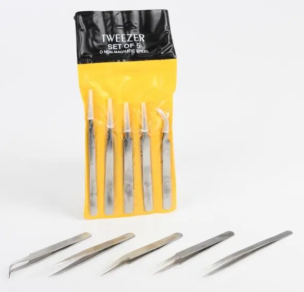 Ultime Pezzi Tweezers set 5 pcs.