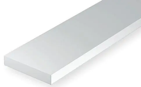EVERGREEN 115 OPAQUE WHITE POLYSTYRENE STRIP Prezzo Ridotto
