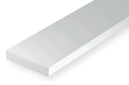 Offerta Limitata EVERGREEN 137 OPAQUE WHITE POLYSTYRENE STRIP