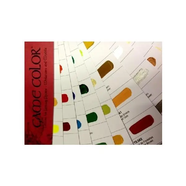 TABELLA COLORI GAME COLOR - COLORI DIPINTI A MANO UNO A UNO CON RIFERIMENTI FEDERAL STANDARD Ultime Pezzi