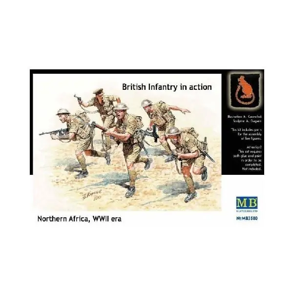 Esclusivo British Infantry in action Northern Africa, WWII era