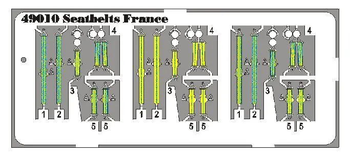Professionale CINTURE DI SICUREZZA FRANCE WWII