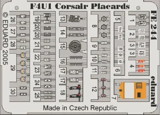 F4U-1 CORSAIR PLACARDS Offerta Lampo