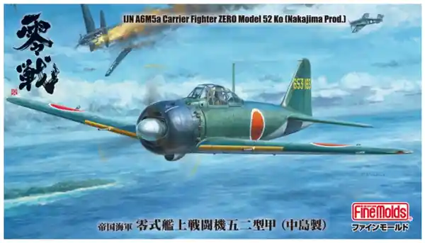 IJN A6M5a Carrier Fighter Zero Modello 52 Ko 1/48 - FINE MOLDS FZ04 Promozione