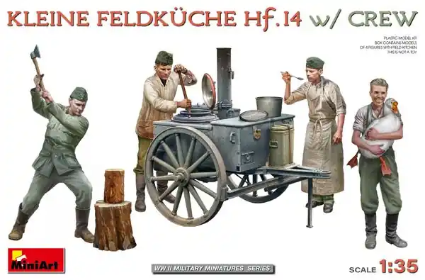 Kleine Feldküche Hf.14 con equipaggio 1/35 - MINIART 53011 Consegna Rapida