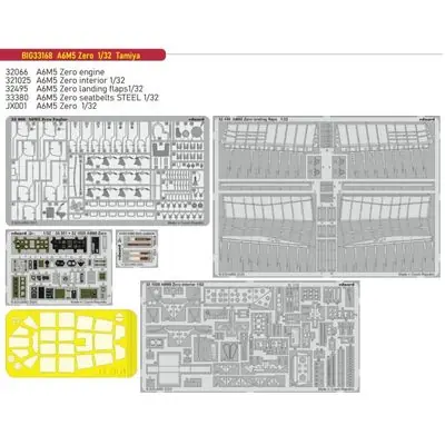 Must-Have Mitsubishi A6M5 Zero 1/32 - EDUARD BIG33168
