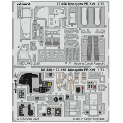 Must-Have Mosquito PR Mk.XVI fotoincisioni 1/72 - EDUARD 73856