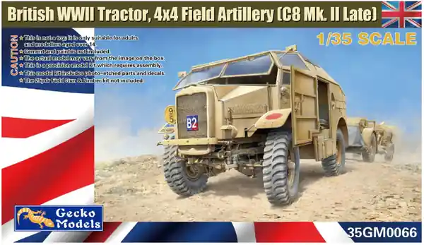 Occasione Trattore d‘artiglieria da campo britannico della seconda guerra mondiale 4x4 - 1/35 - GECKO MODELS 35GM0066