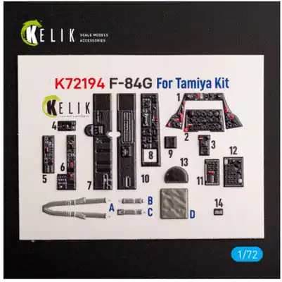 F-84G Thunderjet Decals 3D 1/72 - KELIK K72194 Subito Disponibile