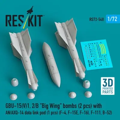 Offerta Speciale GBU-15 Bombe 1/72 - RESKIT RS72-0540