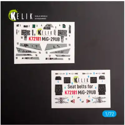 Prezzo Conveniente MiG-29UB Decals 3D 1/72 - KELIK K72181