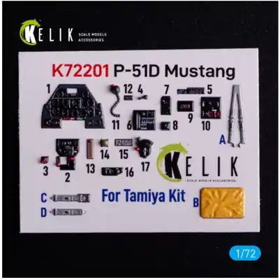 Prezzo Ridotto P-51D Mustang Decals 3D 1/72 - KELIK K72201