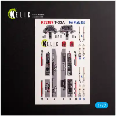 T-33A Shooting Star Decals 3D 1/72 - KELIK K72189 Ultimissimo Modello