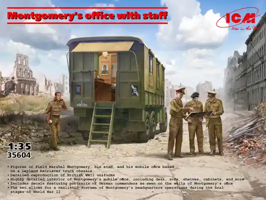 L‘ufficio di Montgomery con il personale 1/35 - ICM 35604 Esclusivo