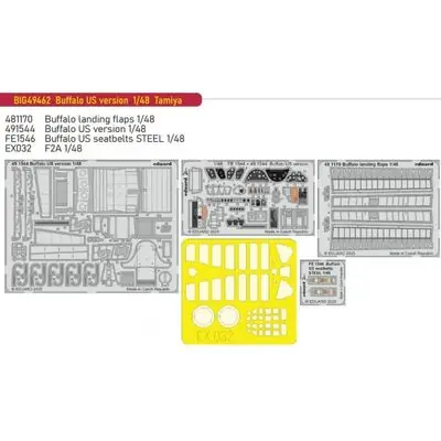Ordina Subito Brewster Buffalo US set fotoincisioni 1/48 - EDUARD BIG49462
