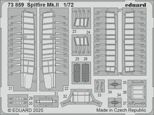 Spitfire Mk. II fotoincisioni 1/72 - EDUARD 73859 Super Prezzo