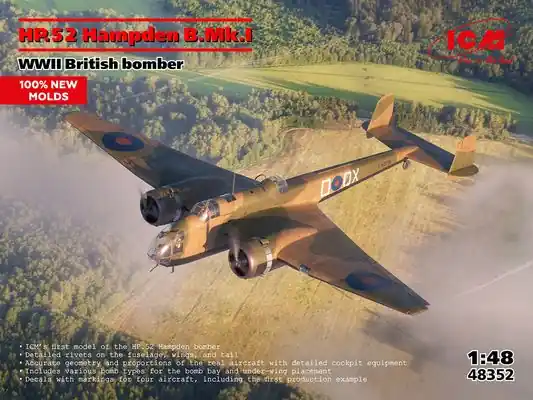 Saldi HP.52 Hampden B.Mk.I 1/48 - ICM 48352
