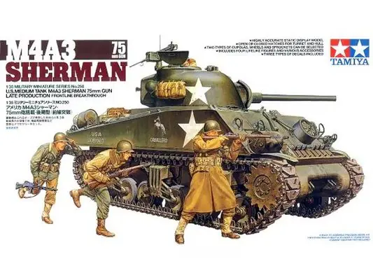 M4A3 SHERMAN LATE PRODUCTION 1/35 - TAMIYA 35250 Bestseller