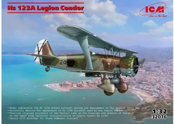 Più Venduto HS 123A Legion Condor 1/32 - ICM 32016