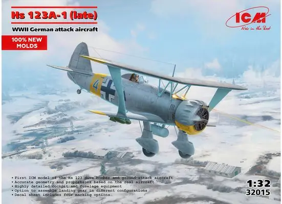 Hs 123A-1 Late 1/32 - ICM 32015 Più Venduto