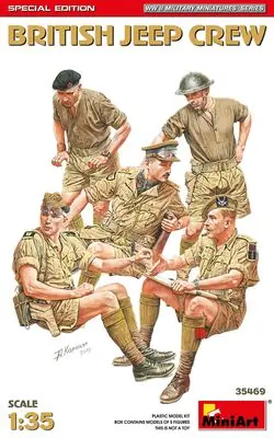 BRITISH JEEP CREW 1/35 - MINIART 35469 Quantità Limitata