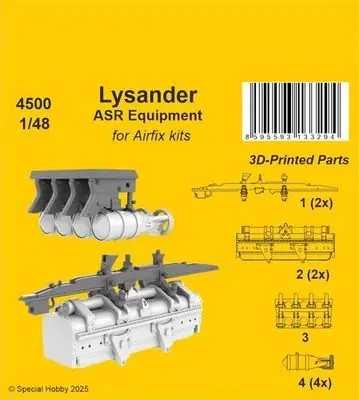 Ultimissimo Modello Lysander ASR Attrezzatura 1/48 - CMK 4500