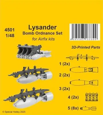 Lysander Set di munizioni per bombe 1/48 - CMK 4501 Miglior Prezzo