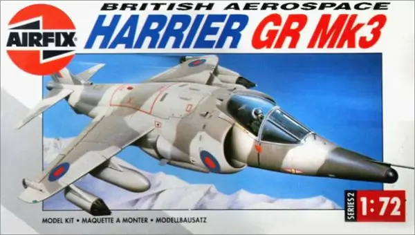 Reso Gratuito British Aerospace Harrier GR Mk3 - 1/72 - AIRFIX 02072