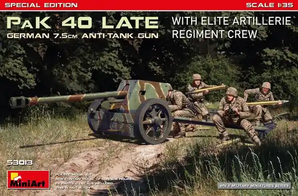 7,5 cm PaK 40 cannone tedesco - 1/35 - MINIART 53013 Prezzo Basso