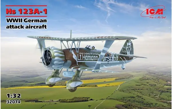 Henschel Hs 123A-1 - 1/32 - ICM 32014 Più Venduto