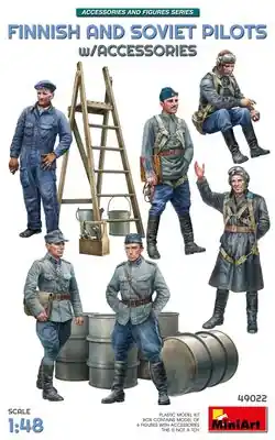 PILOTI FINLANDESI E SOVIETICI CON ACCESSORI 1/48 - MINIART 49022 Popolare
